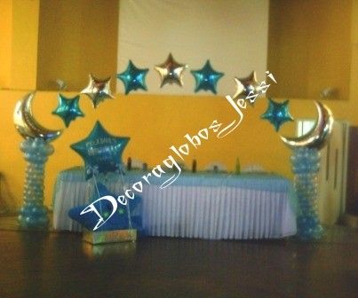 Arco turquesa con plata