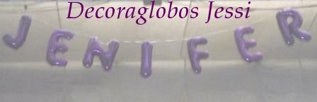 Letras con globos